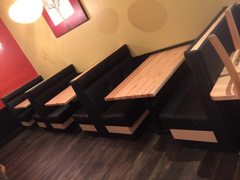 restaurant booth reupholstery