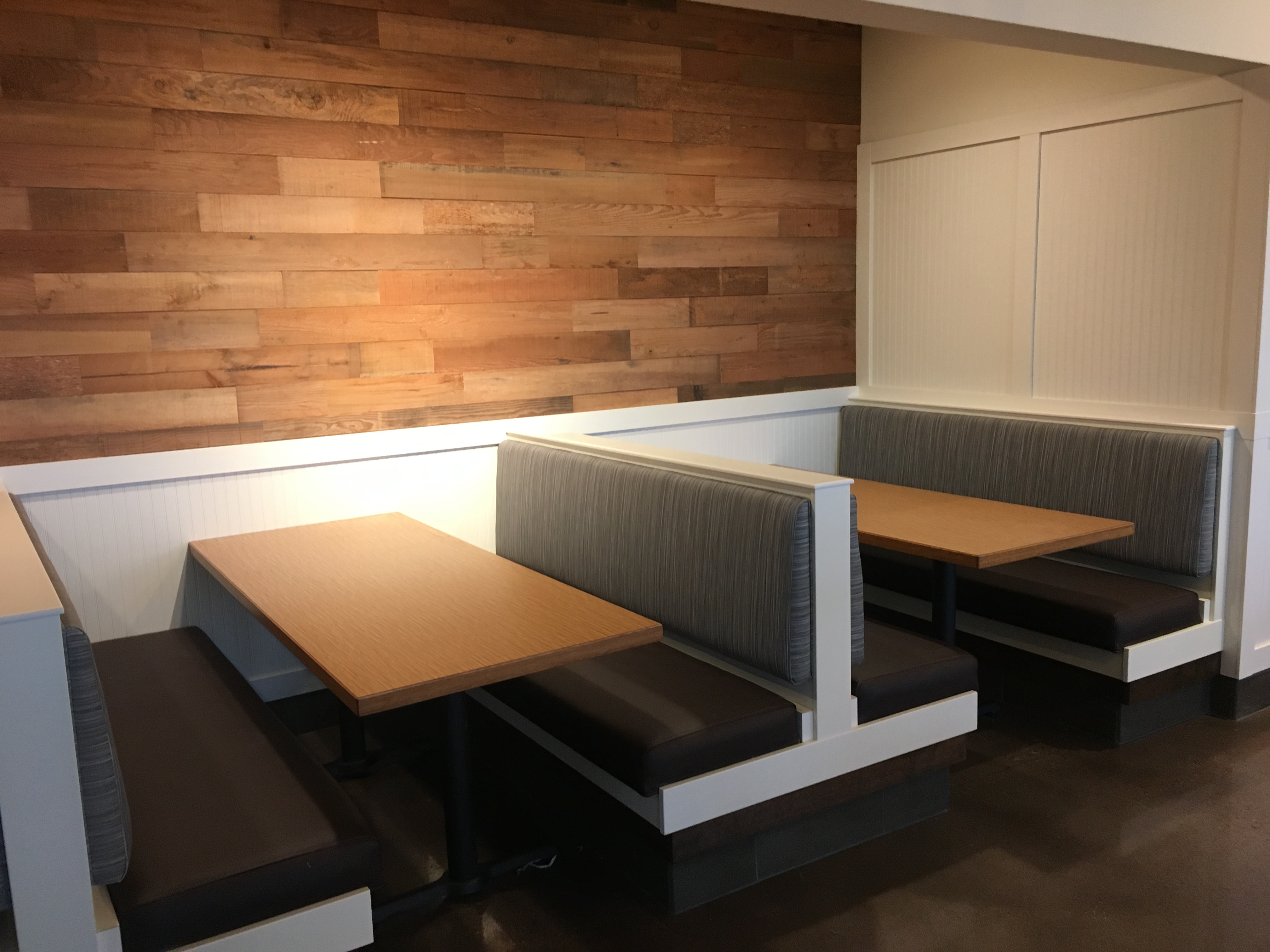 New Reupholstery Restaurant Booths